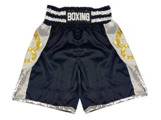 Custom Boxing Shorts with name : KNBSH-029 Navy